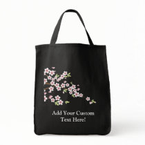 Soft Pink Cherry Blossom Tote Bags