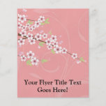Soft Pink Cherry Blossom Full Color Flyer
