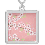 Soft Pink Cherry Blossom Necklace