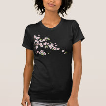 Soft Pink Cherry Blossom Tee Shirts