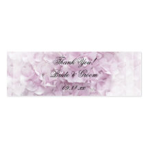 Soft Pink Hydrangea Wedding Favour Tags Business Card Templates
