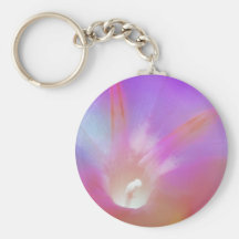Soft Pink Morning Glory Key Chains