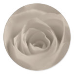 Soft Rose Envelope Seal Round Sticker