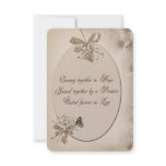 Soft Sepia Daisy Wedding Invitation