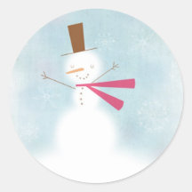 Soft snowman sticker