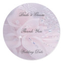 Soft Wedding Thank You Sticker