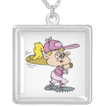 Softball Batter Pendant