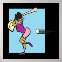 Softball Batter Posters