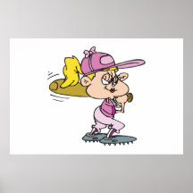 Softball Batter Print