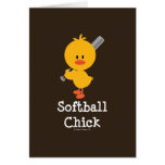 Softball Chick Greeting Card