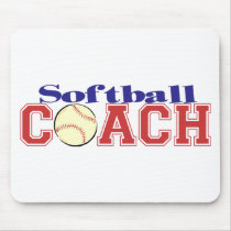 Softball Coach Mouse Mat