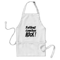 Softball Coaches Rock! Apron