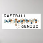 Softball Genius Poster