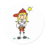 Softball Girl Sticker