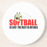 Softball Is Life Drink Coaster