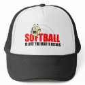 Softball Is Life hats