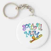 Softball Mum Keychain