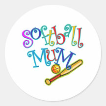 Softball Mum Stickers