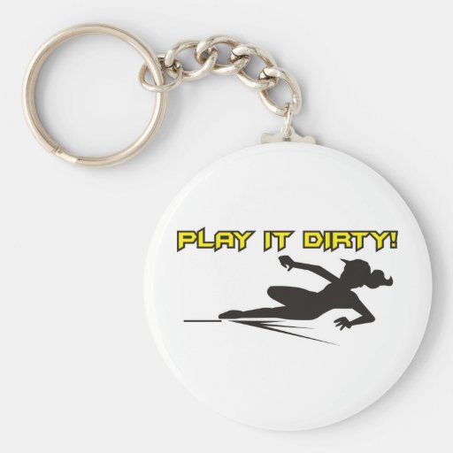 Softball Play if Dirty Keychain