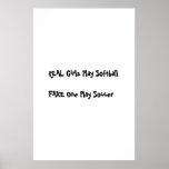 Softball posters