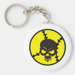 softball Skull Key Chain