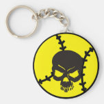 softball Skull Keychains