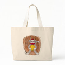Softball Sock Monkey Tote Bags