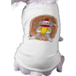 Softball Sock Monkey pet clothing
