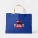 Softball Sock Monkey Tote Bags