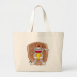 Softball Sock Monkey Tote Bags