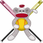 Softball Sock Monkey Wall Sculpture photo sculptures