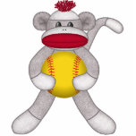 Softball Sock Monkey Wall Sculpture photo sculptures
