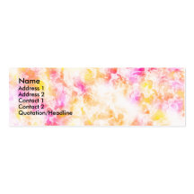Softly Psychadelic Profile Card Business Card Template