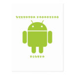 Software Developer Inside (Bug Droid Font Letters) Postcards