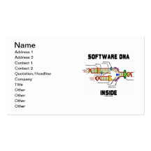 Software DNA Inside (DNA Replication) Business Card Template