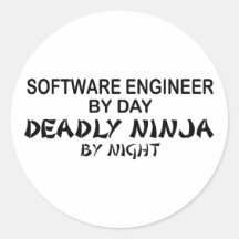 Software Engineer Deadly Ninja Stickers