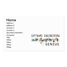 Software Engineering Genius Business Card