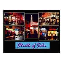 Soho london postcard