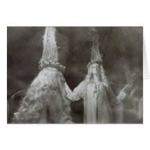 Soho New York store window angels Greeting Cards