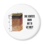 Soil Scientists Know How To Get Dirty Refrigerator Magnet