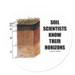 Soil Scientists Know Their Horizons stickers
