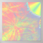 Solar Burst, Fractal Art. Colourful. Posters