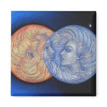 Solar Eclipse Fridge Magnets