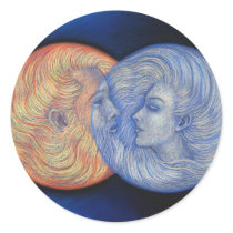 Solar Eclipse Round Sticker