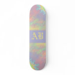 Solar Flare Fractal. Pastel Colours. Customisable skateboards