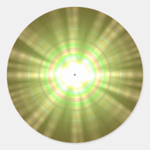 Solar flare star burst design round stickers