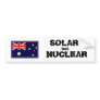 SOLAR NOT NUCLEAR BUMPER STICKERS