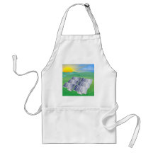 Solar power energy illustration apron