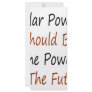 Solar Power Should Be The Power Of The Future Rack Card Template