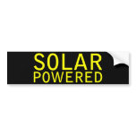 solar powered bumper stickers